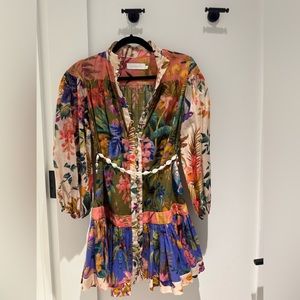 Zimmerman Tie Waist Mini Dress